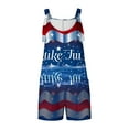 thumbnail image 5 of Moxiu Womens Independence Day Shorts Romper American Flag Overalls 4th of July Sleeveless Baggy Adjustable One Piece Patriotic Jumpsuit with Pockets 2025 Blue,XXXL, 5 of 5