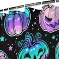 thumbnail image 3 of Colorful Halloween Pumpkins Pattern Shower Curtain 72"x84" ,Bathroom Decorative Shower Curtains Set with 12 Hooks,Modern Waterproof Washable Shower Curtain, 3 of 6