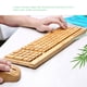 thumbnail image 4 of Teclado y teclado combinados inalámbricos de bambú de la PC 2.4G Teclado computacional hecho a mano de madera natural Plug and Play amarillo Eccomum  Teclado, 4 of 6