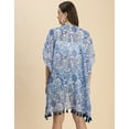 thumbnail image 4 of Moomaya Kimono Sleeves V Neck Regular Shrug - Women's Casual Printed Shrug, 4 of 9