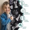 thumbnail image 3 of Blackout Kids Curtains,Paw Prints and Bones Childrens Insulated Curtains Set Of 2,Bedroom Essentials,Toddler Room Decor 52x63in(132x160cm), 3 of 4
