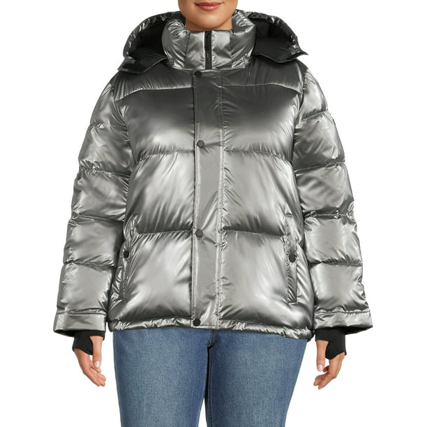 BCBG Paris Women's and Plus Cloud Puffer Coat with Hood - Walmart.com