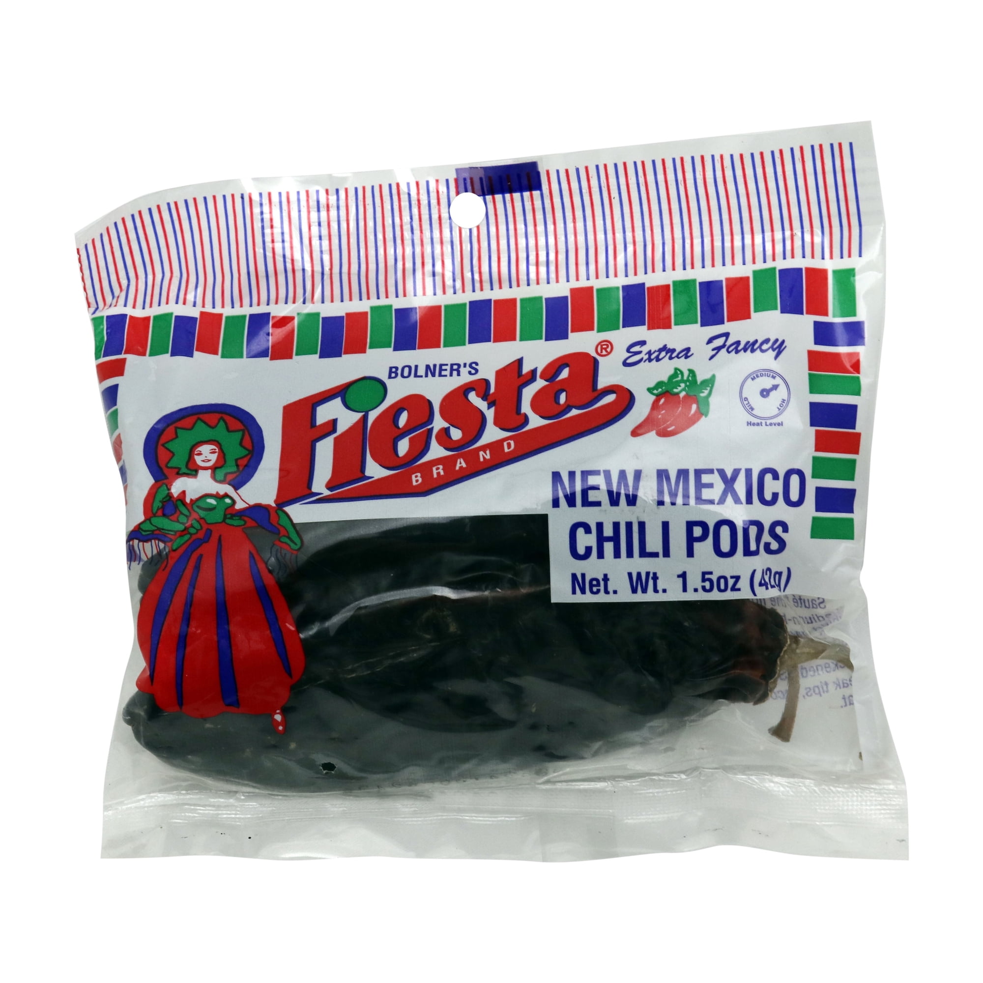 Fiesta Brand Hot & Spicy New Mexico Chili Pods, 10 oz