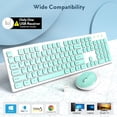 thumbnail image 6 of Wireless Keyboard and Mouse, Silent 2.4GHz Cordless Combo-Green-Wagpak, 6 of 8