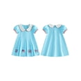 thumbnail image 2 of BemeyourBBs Toddler Baby Girl 4th of July Dress Fourth of July Outfit Baby Girl Patriot Independence Day Dress Puff Short Sleeve Doll Collar America Flag Firework Embroidery Summer Pleated Dress, 2 of 9