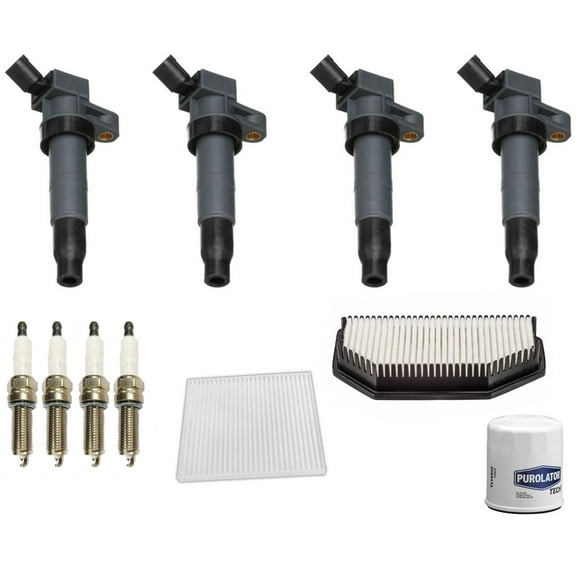 Ignition Coils Spark Plugs & Filters For Hyundai Genesis Coupe 2.0L 2013-2014