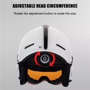 Winter Windproof Cycle Helmets Adjustable Motorcycle Electric Bike Safety Cap Men Women Outdoor Skiing Snowboard Helmets