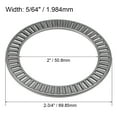 thumbnail image 2 of NTA3244 Needle Roller and Cage Thrust Assembly, 2" Bore 2-3/4" OD 5/64" Width 6200rpm Limiting Speed 2pcs, 2 of 5