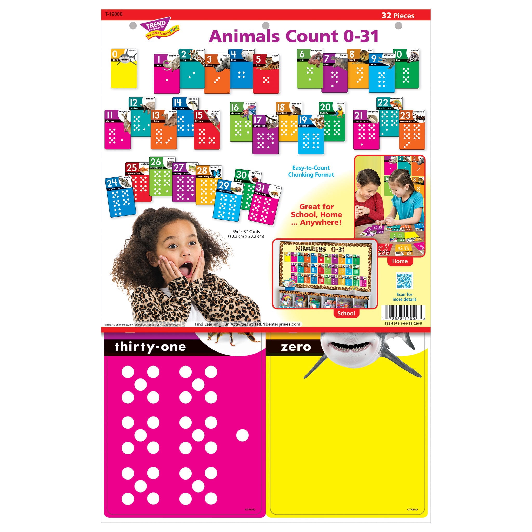 TREND Animals Count 0-31 Learning Set