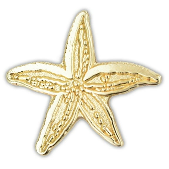 PinMart's Gold Plated Starfish Ocean Animal Lapel Pin - 50 Pack