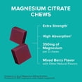 thumbnail image 3 of Qunol Magnesium Citrate Soft Chews, 350mg Extra Strength Magnesium Supplement, High Absorption to Support Nerve, Bone and Muscle Health, 90 Count, 3 of 10