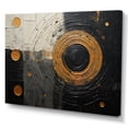 thumbnail image 2 of Designart "Celestial Mirage Gold and Black Saturn I" Saturn Canvas Wall Art, 2 of 5