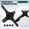 thumbnail image 3 of Portable Monitor Mounting Adapter Bracket Plate, 17Mm Ball Head To 100X100mm 75X75mm, Wall Mount Arm Mount Universal, 3 of 6