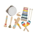 thumbnail image 4 of 8pcs xilófono Maracas Percusiones Juguete de juguete Musical Instruments Rhythm Toyes de madera Sensorial para niños pequeños 1-3 Regalo de, 4 of 9
