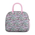 thumbnail image 2 of Insulated Lunch Bag for Women, Floral Print Oxford Fabric Lunch Box, Leakproof Thermal Cooler Tote for Work, School & Picnic, Leopard Animal Print, 2 of 5