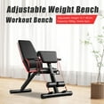thumbnail image 3 of Adjustable Multifunctional Weight Bench for Full-Body Workout, Bench Press, Shoulder & Leg Training, Max Load 160kg, Comfortable Leather Cushion, Home Gym Equipment, 3 of 9