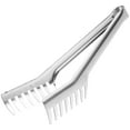 thumbnail image 1 of Pinzas de cocina de acero inoxidable para asar, pan y carne con agarre ergonómico., 1 of 5