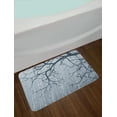 thumbnail image 2 of Gray Bath Mat, Illustration of Bare Branches in Winter Cold Weather Stormy Day Artistic Design Art Print, Non-Slip Plush Mat Bathroom Kitchen Laundry Room Decor, 29.5 X 17.5 Inches, Gray, Ambesonne, 2 of 2