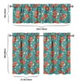 thumbnail image 6 of Kitchen Curtains and Valance Set 36 Inch Tier Pioneer Colorful Floral 3 Pieces Set Dining Room Small Curtain Drapes Cafe Curtains Valance for Home Decor Rod Pocket, 6 of 6