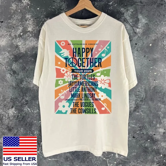 The Happy Together Tour Jay and the Americans T Shirt Full Size S-5XL TT805