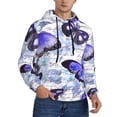 thumbnail image 2 of Junzan Butterflies for Men's Hoodie - Fall Pullover Hooded Sweatshirt-Hooded Sweatshirt for Men - Men's Stylish Sweatshirt for Winter & Autumn-4X-Large, 2 of 7