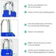 thumbnail image 5 of Candado de 4 dígitos de alta seguridad, uso multipropósito para casilleros, puertas y maletas, 5 of 5