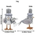 thumbnail image 2 of Chmadoxn Christmas Table Decorations Birds, Christmas Decorations, Christmas Bird Table Top Decor, White Red Gray Xmas Birds Ornaments for Winter Home Kitchen Fireplace Mantel Party, Christmas Gifts, 2 of 2