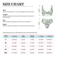 thumbnail image 4 of Kdxio Lilies Flowers Print Women's 2 Piece High Waisted Wrap Spaghetti Strap Summer Swimsuit Bikini Set-, 4 of 7