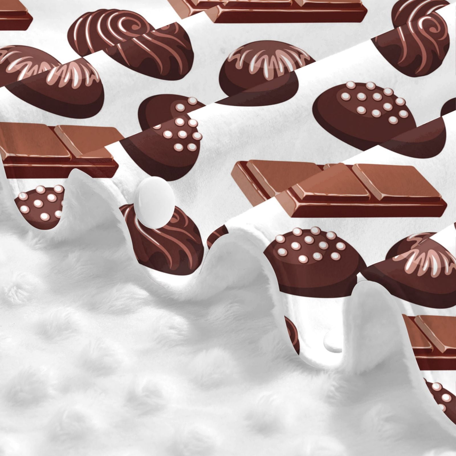 Car Seat Cover Baby - Chocolate Print Brown White Breathable Infant Car Seat Cover for Baby Carseat, Lightweight Comfort Baby Essentials Must Haves Newborn Stuff for Girl Boy
