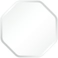 thumbnail image 5 of Frameless Beveled Octagonal Black Matte Finished Wall Mirror, 5 of 13