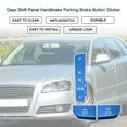 thumbnail image 2 of Unique Bargains Gear Shift Panel Handbrake Parking Brake Button Sticker for Audi A3 S3 2014-2020 Console Interior Trim P A Button 1 Set Blue, 2 of 6