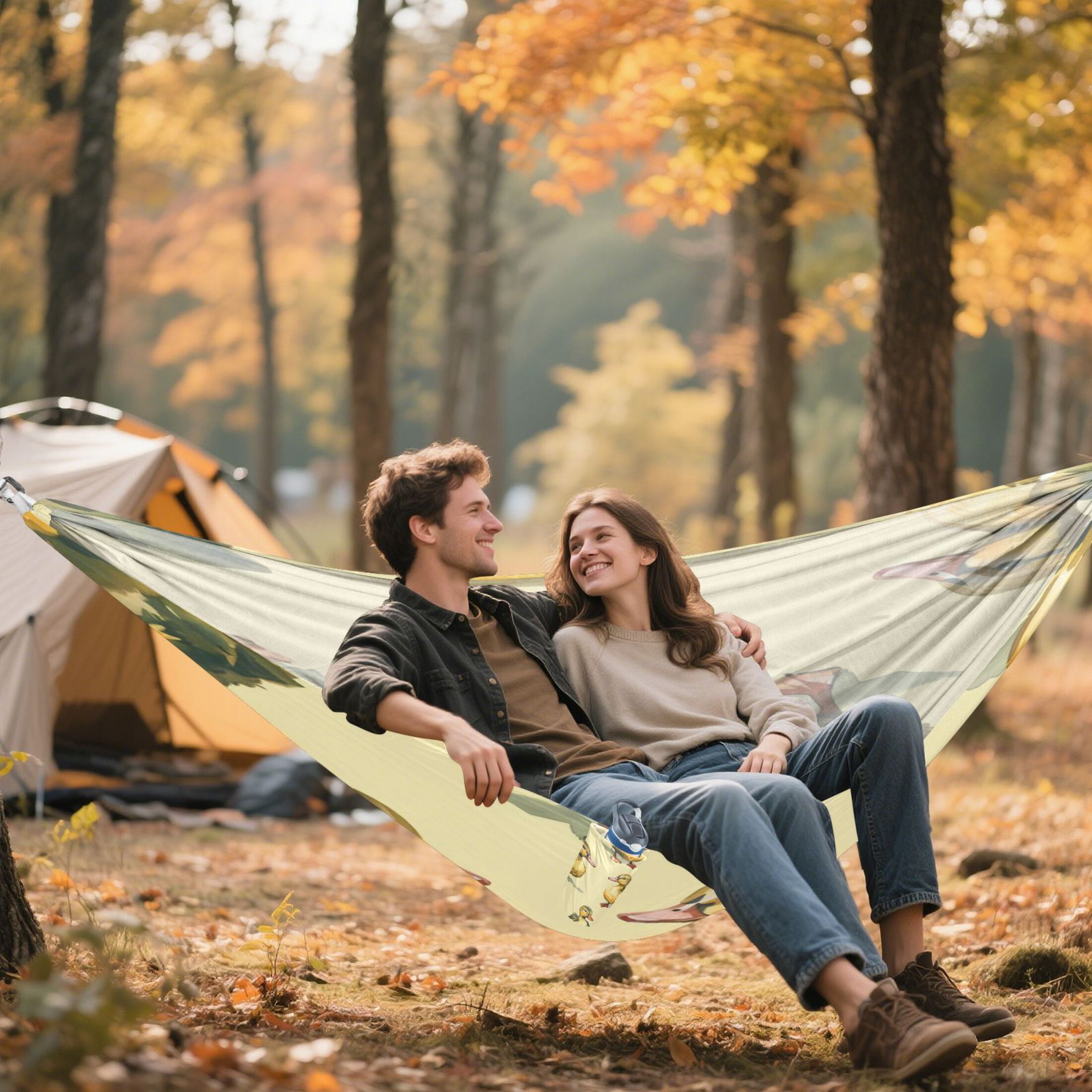 Hammock Camping Hammock Nylon Portable Hammock Travel Camping Hammock Green Duck