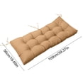 thumbnail image 3 of BUTASY Swing Cushion Replacement Outdoor Porch Waterproof Bench Cushion Outdoor Chair Cushions 19.68x39.37 inch Swing Sets For Backyard(black), 3 of 6