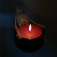 thumbnail image 6 of Clearance Candles & Holders under $15,Halloween Skeleton Candle Candles Skeleton Decor Candles Captivating Seasonal Soft And Consistent Glow 9.5x9.5x12cm For Mantle Outdoor Tabletop Farmhou, 6 of 9