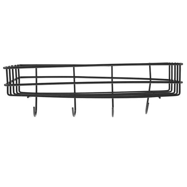 Estante de almacenamiento de pared sin perforaciones de 1 pieza Estante de hierro montado en la pared para baño de cocina