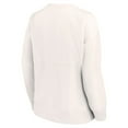 thumbnail image 3 of Women's Fanatics White Philadelphia 76ers Tonal Leopard Pullover Sweatshirt, 3 of 3