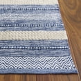 thumbnail image 4 of SAFAVIEH Montauk Marin Striped Cotton Area Rug, Navy/Ivory, 8' x 10', 4 of 11