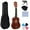 Deep coffee piano ac, variant on 21Inch Small Ukulele Portable Learning Toy 4 Strings Ukulele Basswood Texture Suitable for Beginners and Travelers