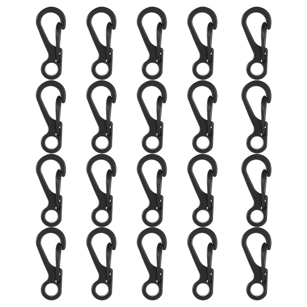 20Pcs Spring Snap Hook Carabiners Clip Spring Hanging Buckle Paracord