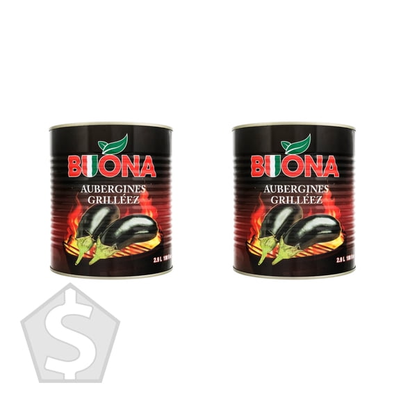 Buona Aubergine Rôtie, 2,9 L - Lot de 2