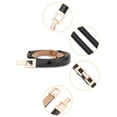 thumbnail image 2 of Cinturones ajustables delgados de cintura alta con hebilla de metal INSPIRE CHIC para mujeres Hebilla cuadrada negra 22"-39"*3/8"(L*W), 2 of 5