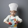 thumbnail image 3 of High - quality Chef Hat for Kids Chef Toques Kitchen Chef Caps for Cooking, Baking, Part Favors, Home Kitchen, School, and Restaurant White providing excellent performance, 3 of 5