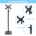 IAJXWI Swivel TV Floor Stand for Flat Screen 12 43 inch TVs Upright IAJXWI Swivel TV Floor Stand for Flat Screen 12 43 inch TVs Upright