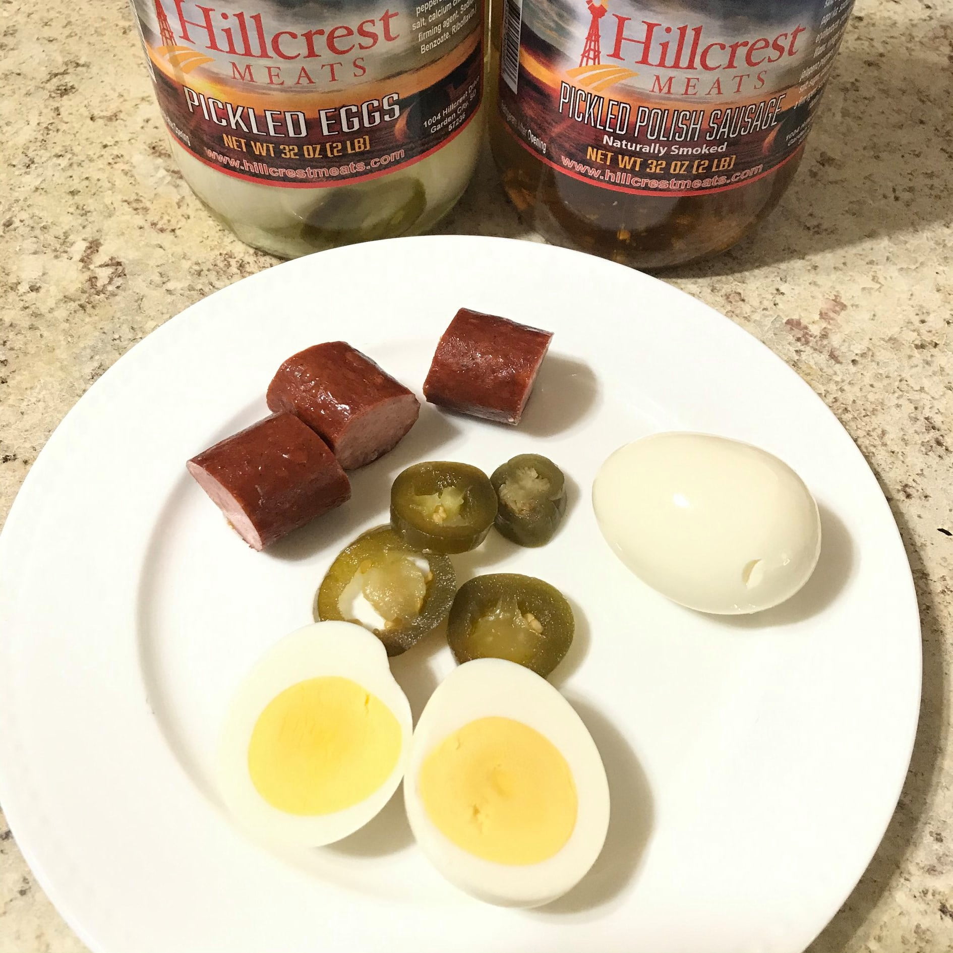 Hillcrest Meats Pickled Turkey Gizzards (2 Pack of 32oz glass jars)