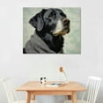 thumbnail image 2 of JRXY  Labrador Retriever Dog Breed Black Lab Canvas Art Print Wall Decor - 16x12in, 2 of 4