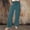 *Mint Green, variant on Women's High Waisted Straight Leg Pants with Drawstring,Summer Linen Blend Pant with Pockets Mint Green,Womens Plus XXL