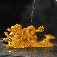 thumbnail image 2 of 6 Inch Chinese Gold Feng Shui Dragon Statue, Resin Model, Bring Good Luck, Protect Family, 2 of 14