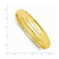 thumbnail image 5 of 14K Yellow Gold 7/16 High Polished Hinged Bangle Bracelet, 5 of 5