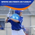thumbnail image 3 of OUNONA 4pcs Softball Training Blue PVC Flexibility Improvement Training Ball Baseball Supplies, 3 of 6