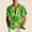 Vert, variante sur NTACZA Chemise pour Hommes Manches Courtes Trèfle de la Saint-Patrick Chemise Boutonnée Aloha Shamrock Col T-Shirts pour Hommes m